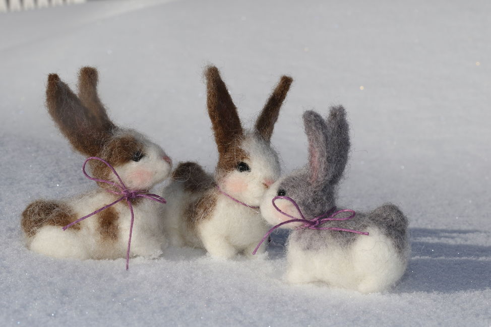 easterbunny needelefilt cute bunny rabbit handmade 