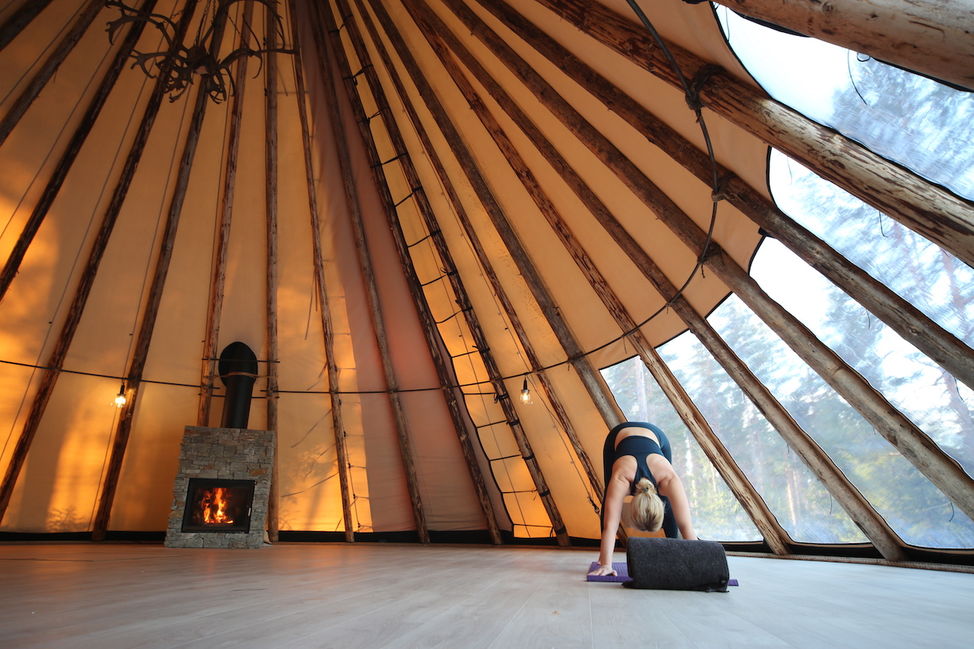 Yogashala lavvo nature NORD Norefjell Krødsherad Skinnes