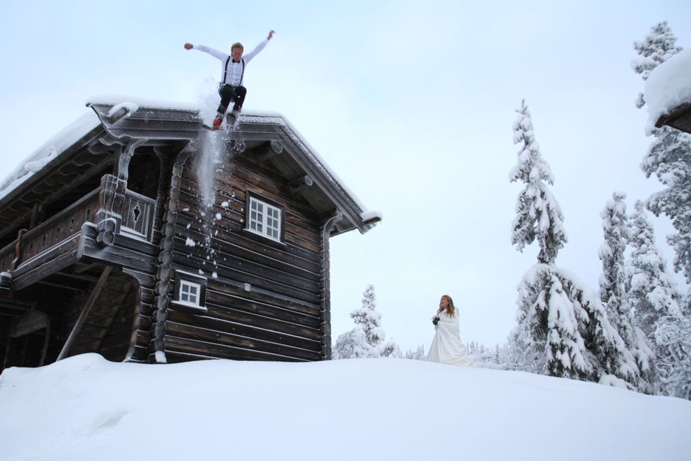 ski bride groom bryllup bryllupsbygda norefjell noreheim