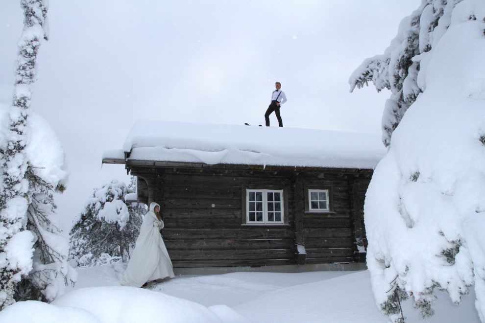 ski bride groom bryllup bryllupsbygda norefjell noreheim