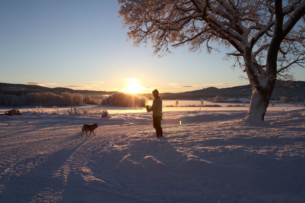 boiling water to snow