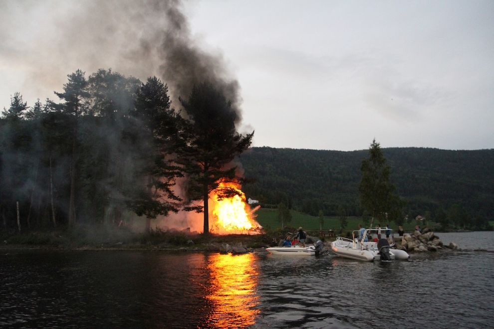 midsummer eve bonfire