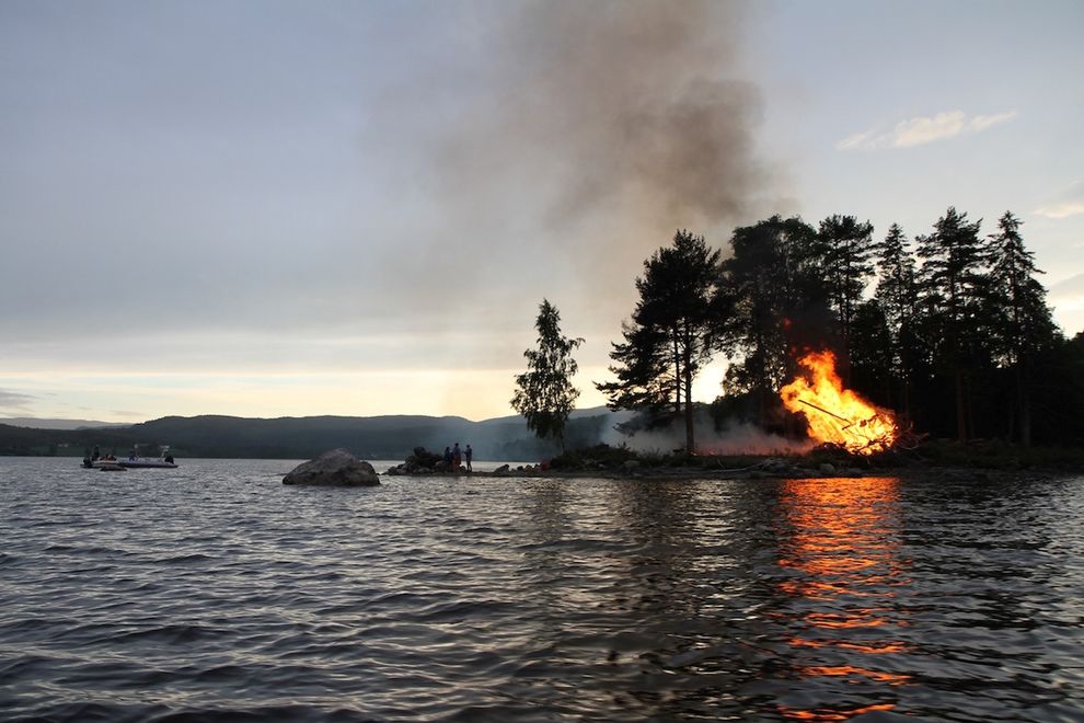 midsummer eve bonfire