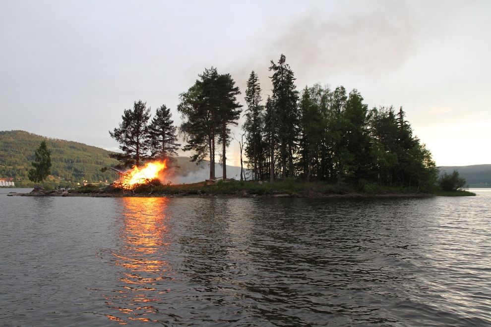 midsummer eve bonfire