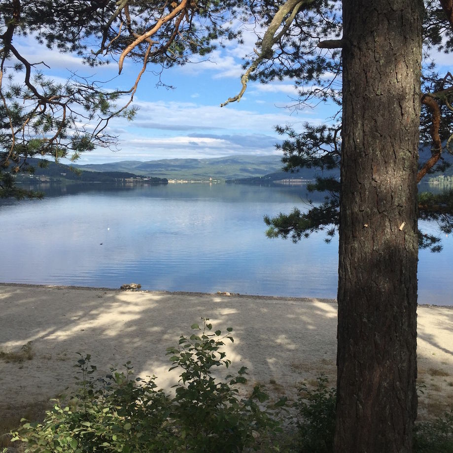 hvit strand krøderen