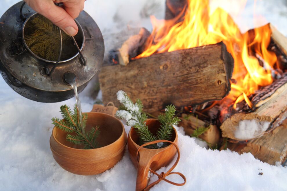 survival in nature bonfire