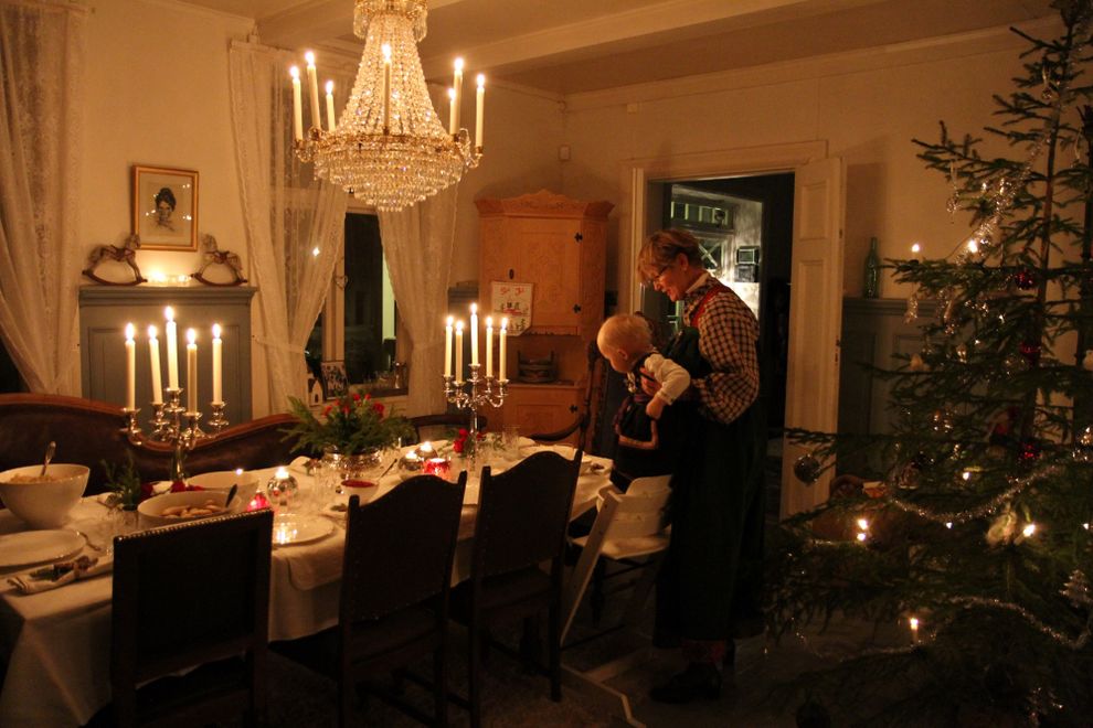 traditional christmas norway farm 