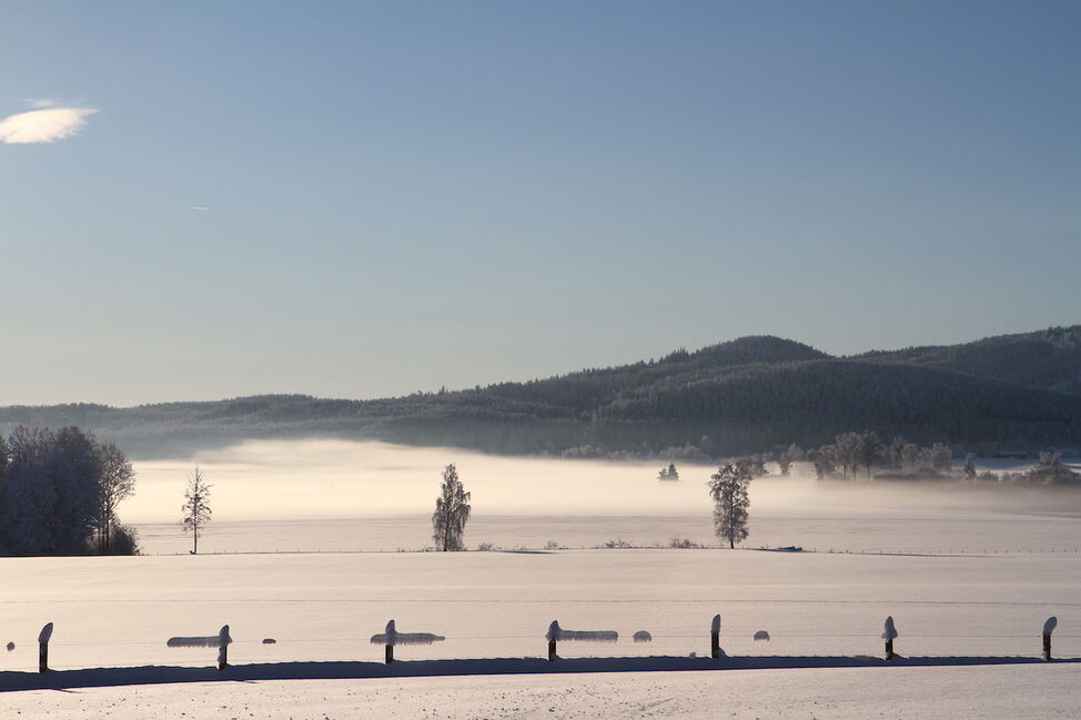 snow farm winter norway 
